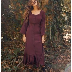 Christy Dawn Juliette Dress - XXS - Beautiful Dreamy Maroon Dress